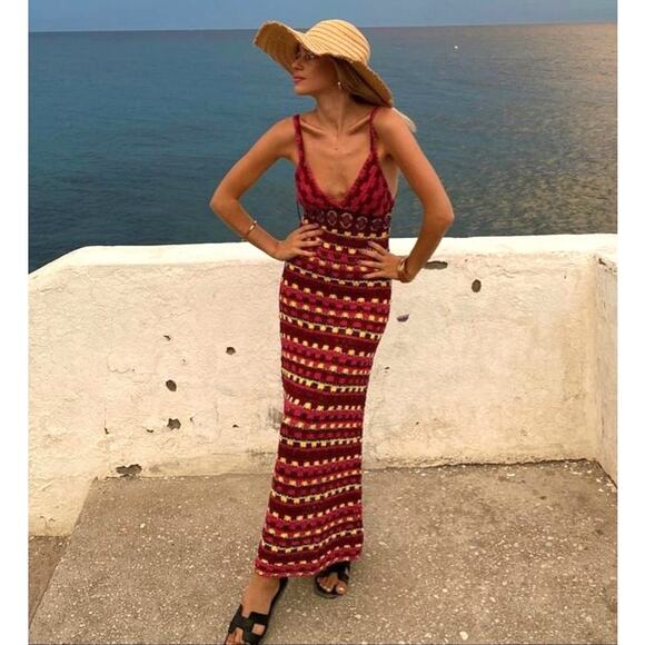 ZARA BLOGGER FAVE!!! V-Neck Knit Dress NWT - Picture 9 of 16